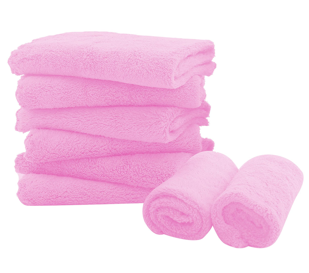 Spotted Play 16 Pack Burp Cloths for Baby - 20" x 10" Ultra Absorbent Coral Fleece Burping Cloths, Newborn Towel - Milk Spit Up Rags - Grey