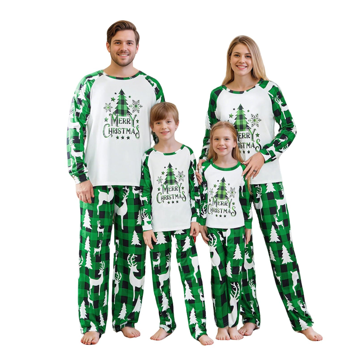 Awoscut Family Christmas Pajamas Matching Pajamas for Family, Xmas PJs Sets Holiday Sleepwear(I&630, Men, S)