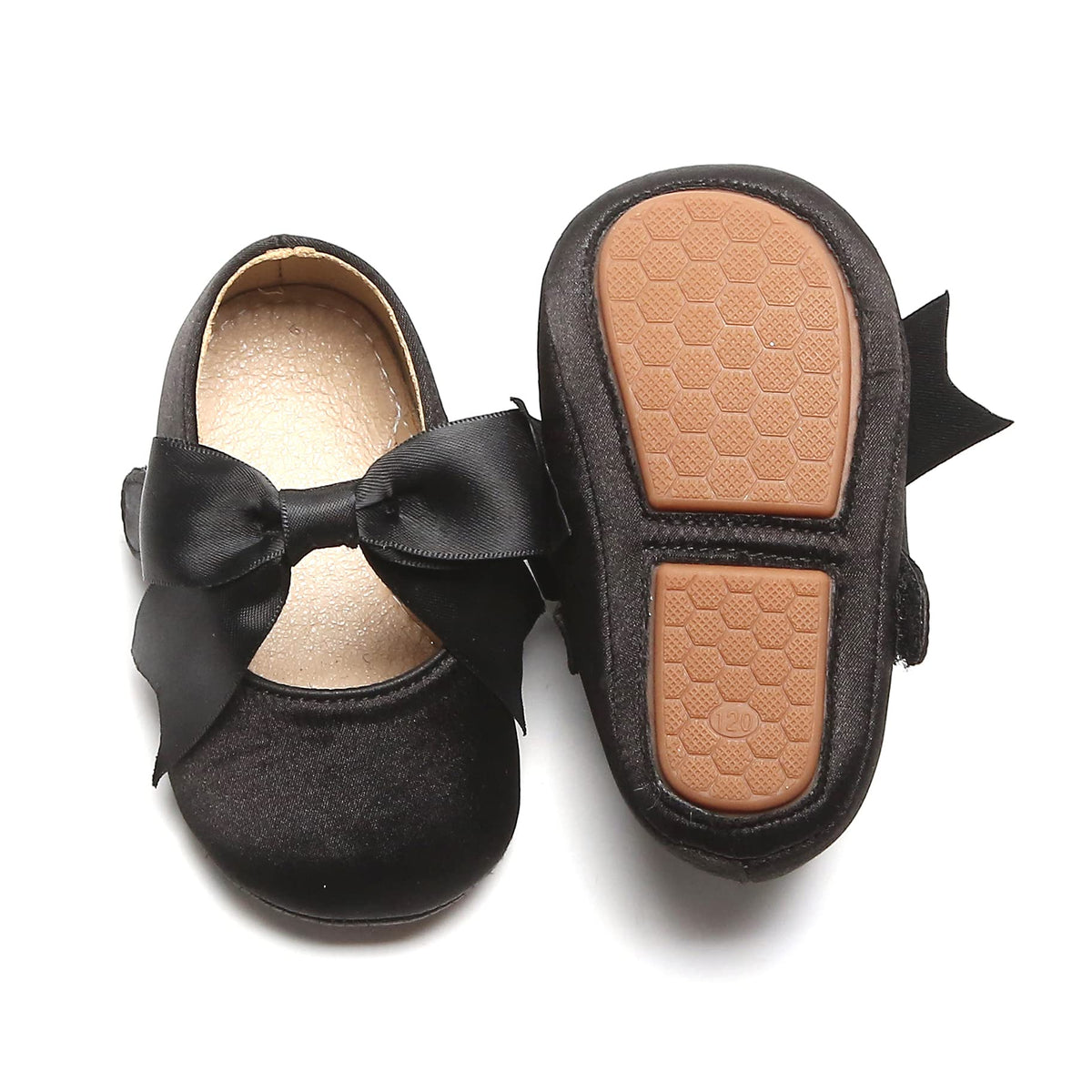 Felix & Flora Soft Sole Leather White Baby Shoes - Infant Baby Walking Moccasinss Rubber Sole Crib Shoes(White,2.5-3 Years)