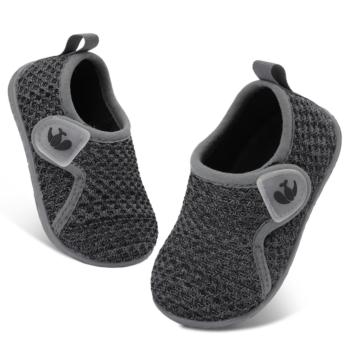 FEETCITY Infant Shoes Girls Boys Slip On Sneaker Newborn Crib Shoes First Walking Shoe Pink Grey