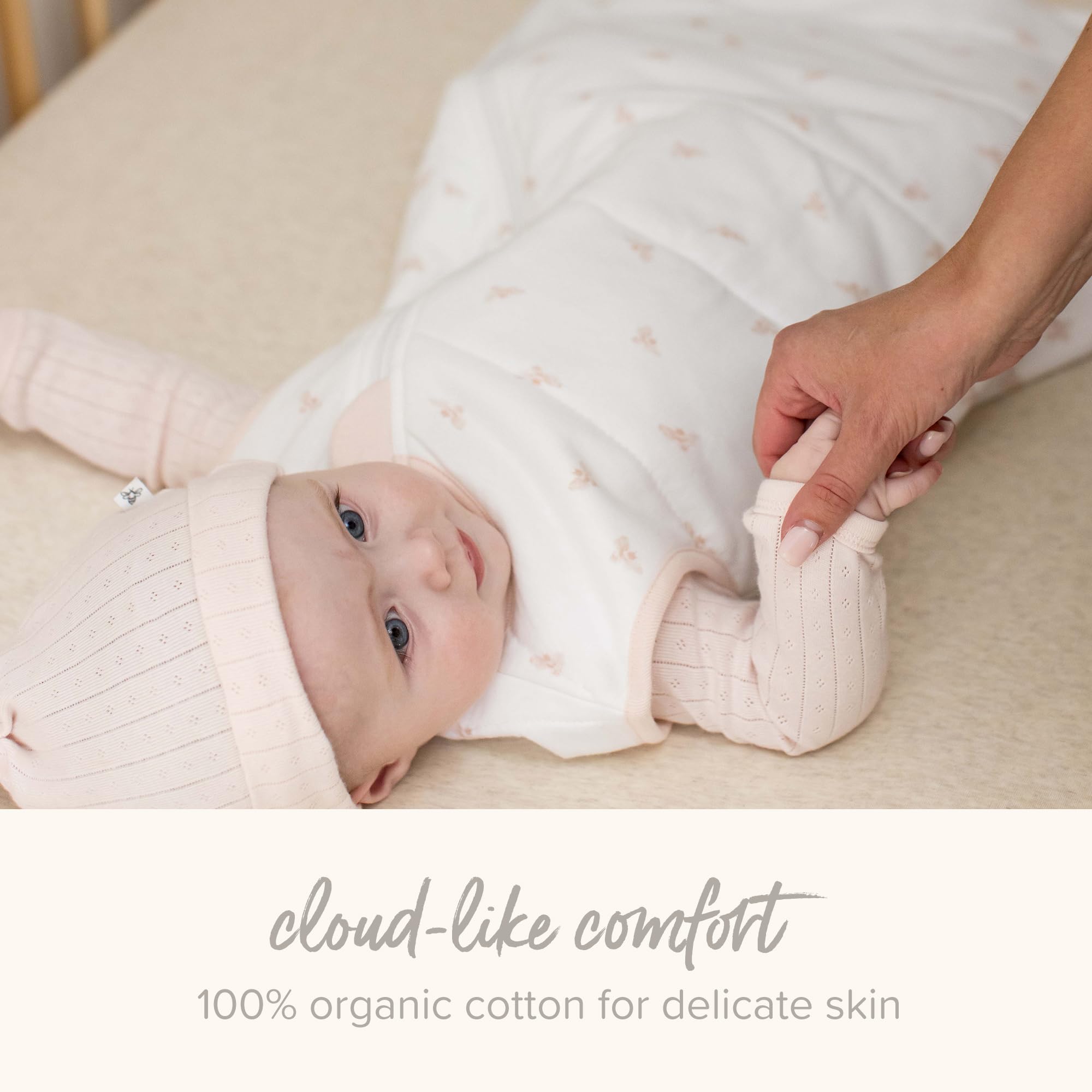 Burt's Bees Baby Organic Beekeeper Infant Wearable Blanket, Unisex Swaddle