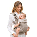 BEIESTATE Baby Carrier, Breathable Mesh, Newborn to Toddler, 7-33 lbs Khaki