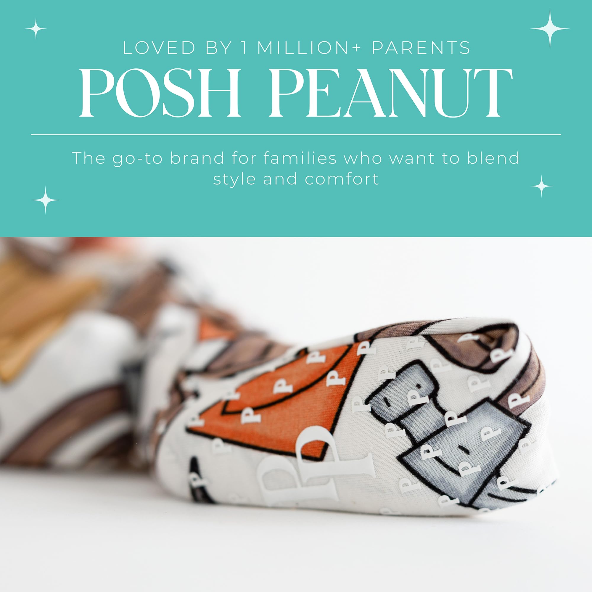 Posh Peanut Convertible Baby Sleepers, Boy Toddlers Footless Pajamas