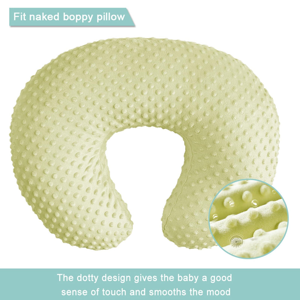 iEvolve Minky Nursing Pillow Cover Breast Feeding Pillow Cover Slipcover U Shape for Baby Boy Girl,Cover Only(Mustard)