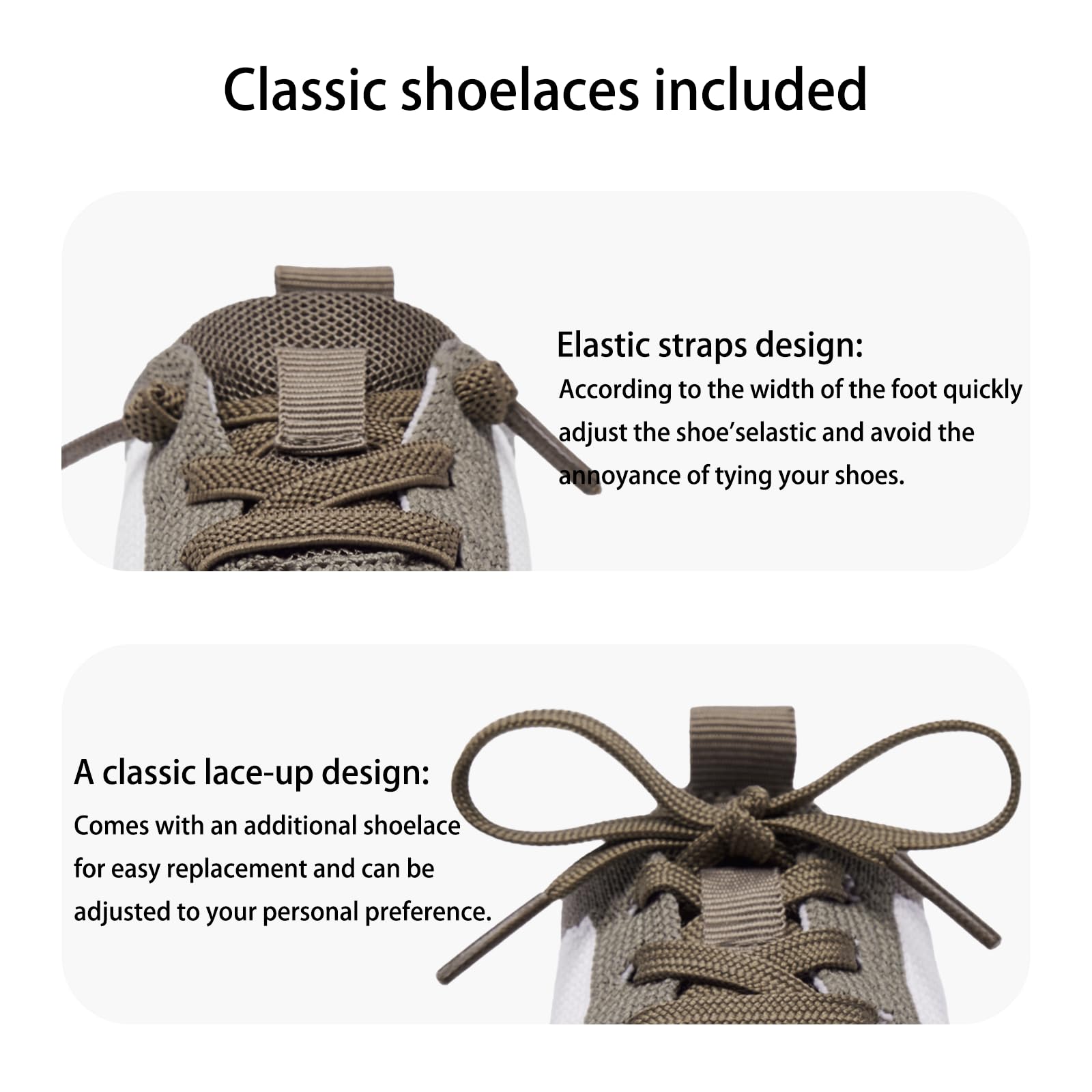 MORENDL Toddler Shoes Baby Walking Sock Shoes Infant Sneakers Boy Girl Barefoot Tennis Shoe Non-Slip Brethable White Brown