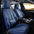 Coverado Seat Covers, Car Seat Covers Front Seats, Car Seat Cover, Car Seat Protector Waterproof, Car Seat Cushion Nappa Leather, Blue Seat Covers Carseat Cover Universal Fit for Most Cars