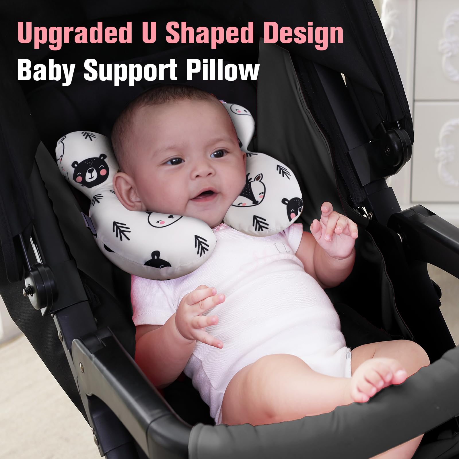 KAKIBLIN Baby Neck Pillow, Baby Support Pillow, Infant Neck Pillows