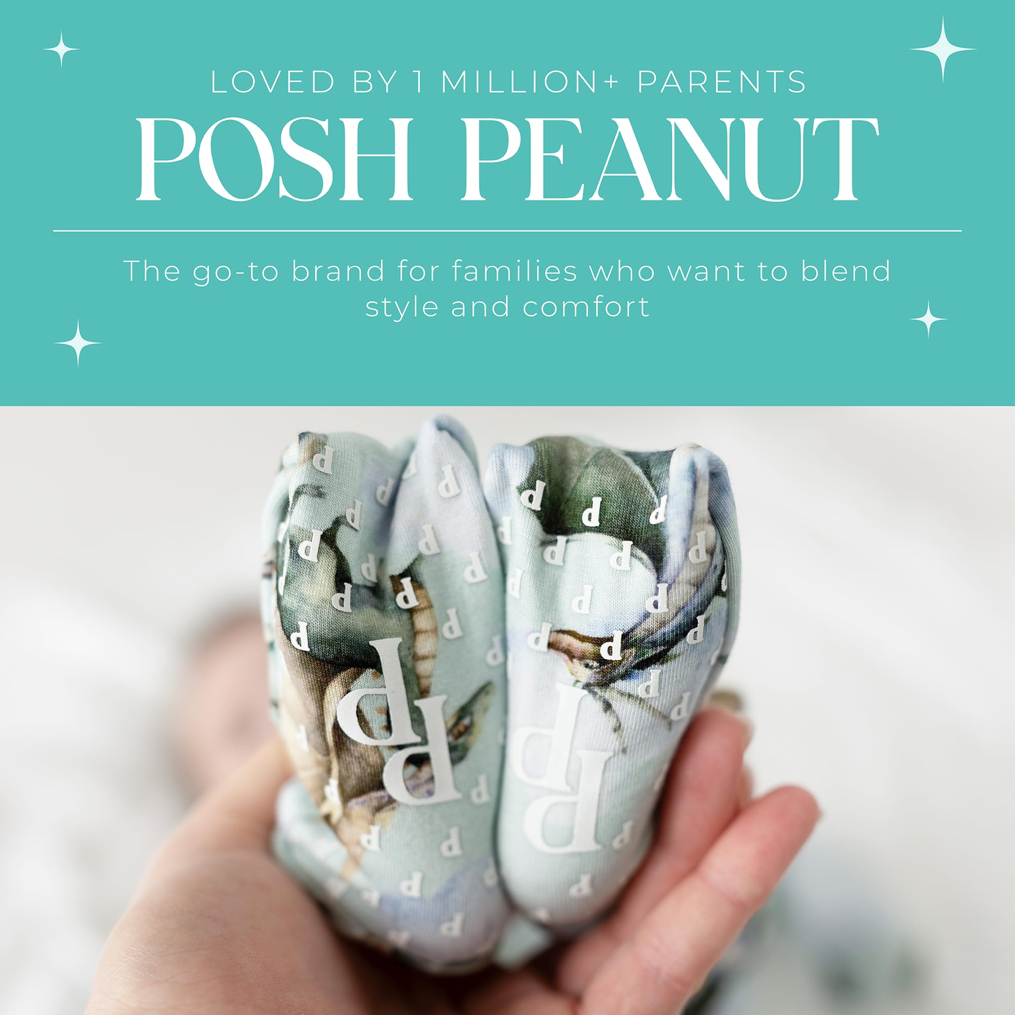 Posh Peanut Convertible Baby Sleepers, Boy Toddlers Footless Pajamas