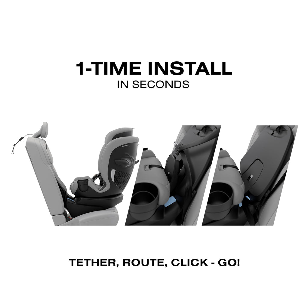 Callisto G 360 Select Rotating All-in-One Convertible Car Seat - Grey
