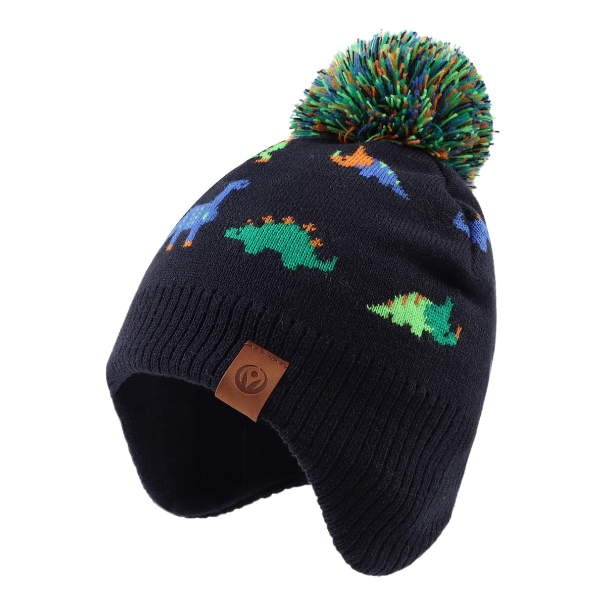 JANGANNSA Knitted Baby Hat Scarf Winter Warm Boy Girl Beanie Fleece Lining