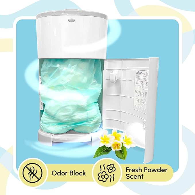 Reli. Diaper Pail Refill Bags (10 Pack) Compatible with Dekor Classic