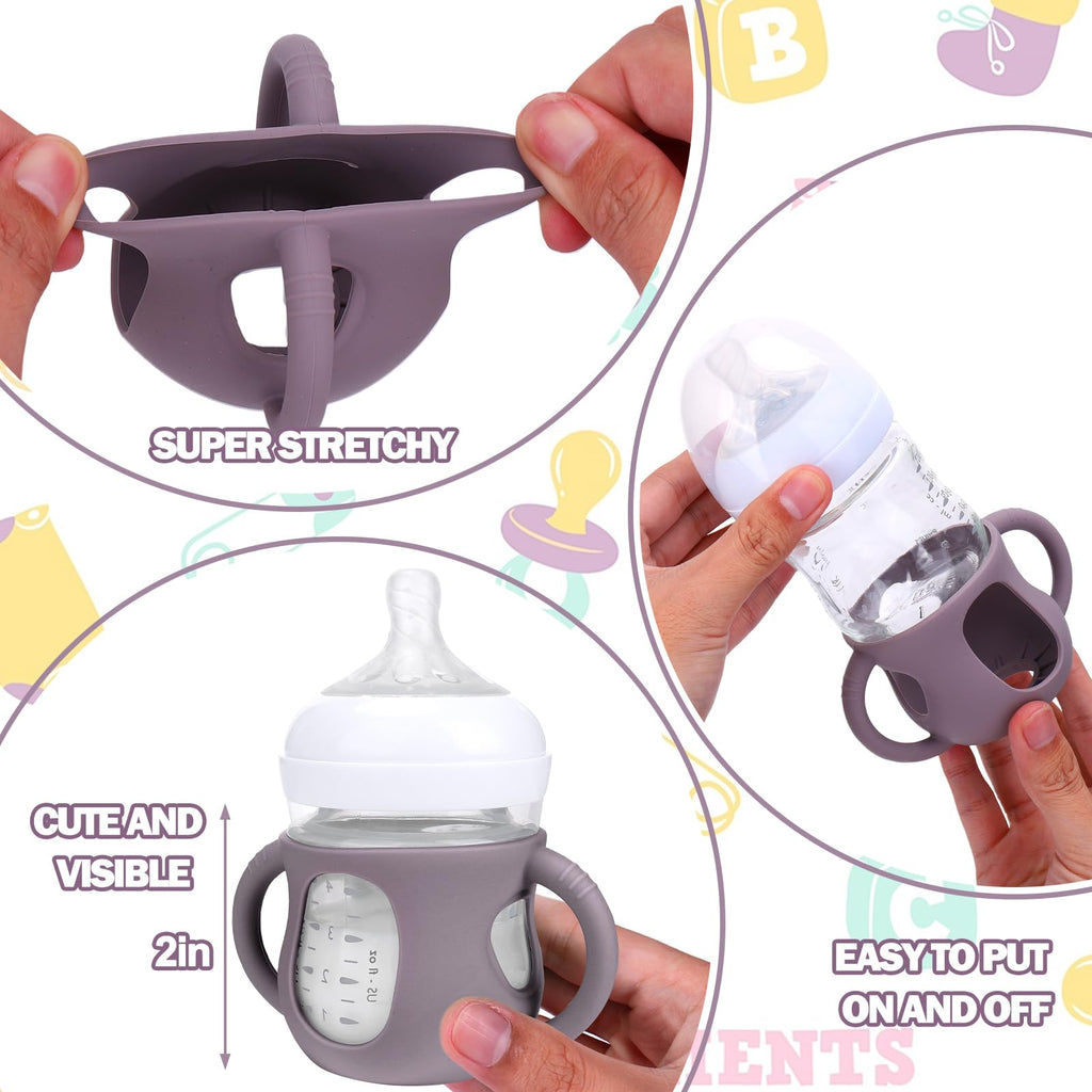 BUSOHA 3 Pack Silicone Sleeves for Philips Avent Natural Baby Bottle
