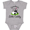 inktastic Grandma's Little Caddy Golf Baby Bodysuit 18 Months 0060 Heather Grey 22b10