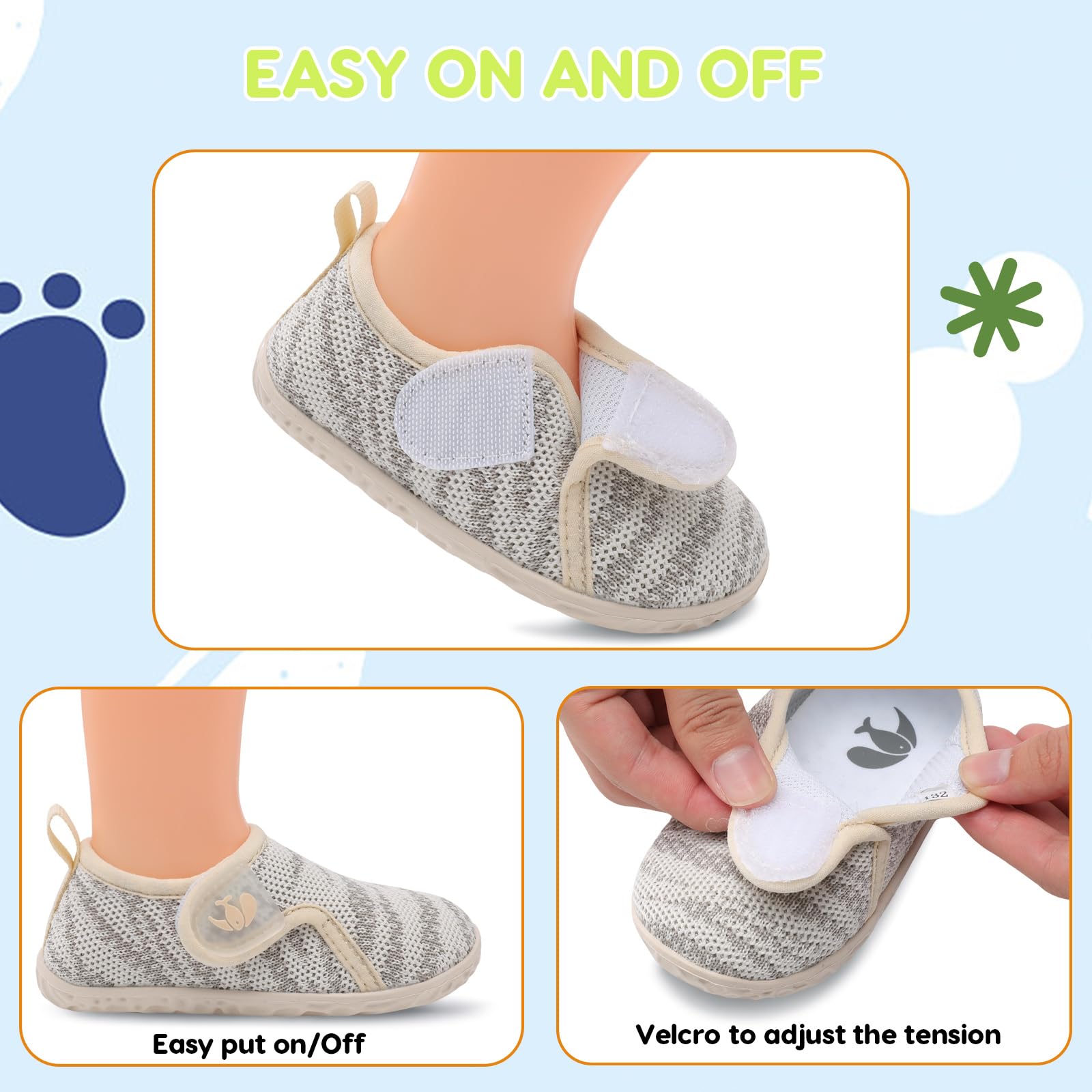 FEETCITY Infant Shoes Girls Boys Slip On Sneaker Newborn Crib Shoes First Walking Shoe
