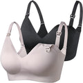 Momcozy Nursing Bras for Breastfeeding, YN21 Seamless Ultra Comfort Maternity Bra, Natural Shape, Pregnancy Sleep Bralette