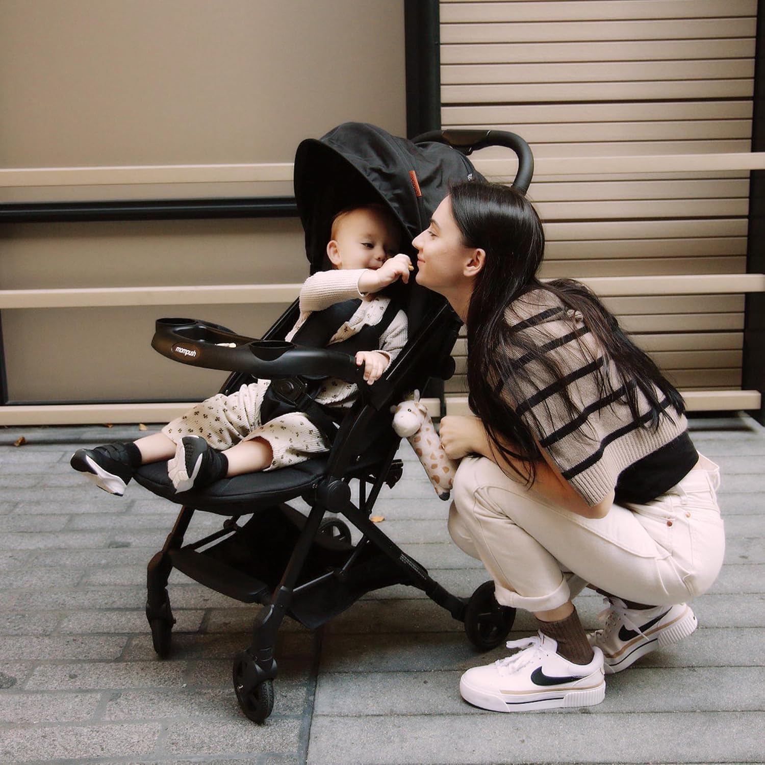 Mompush Lithe V2 Lightweight Travel Stroller with Organizer Included