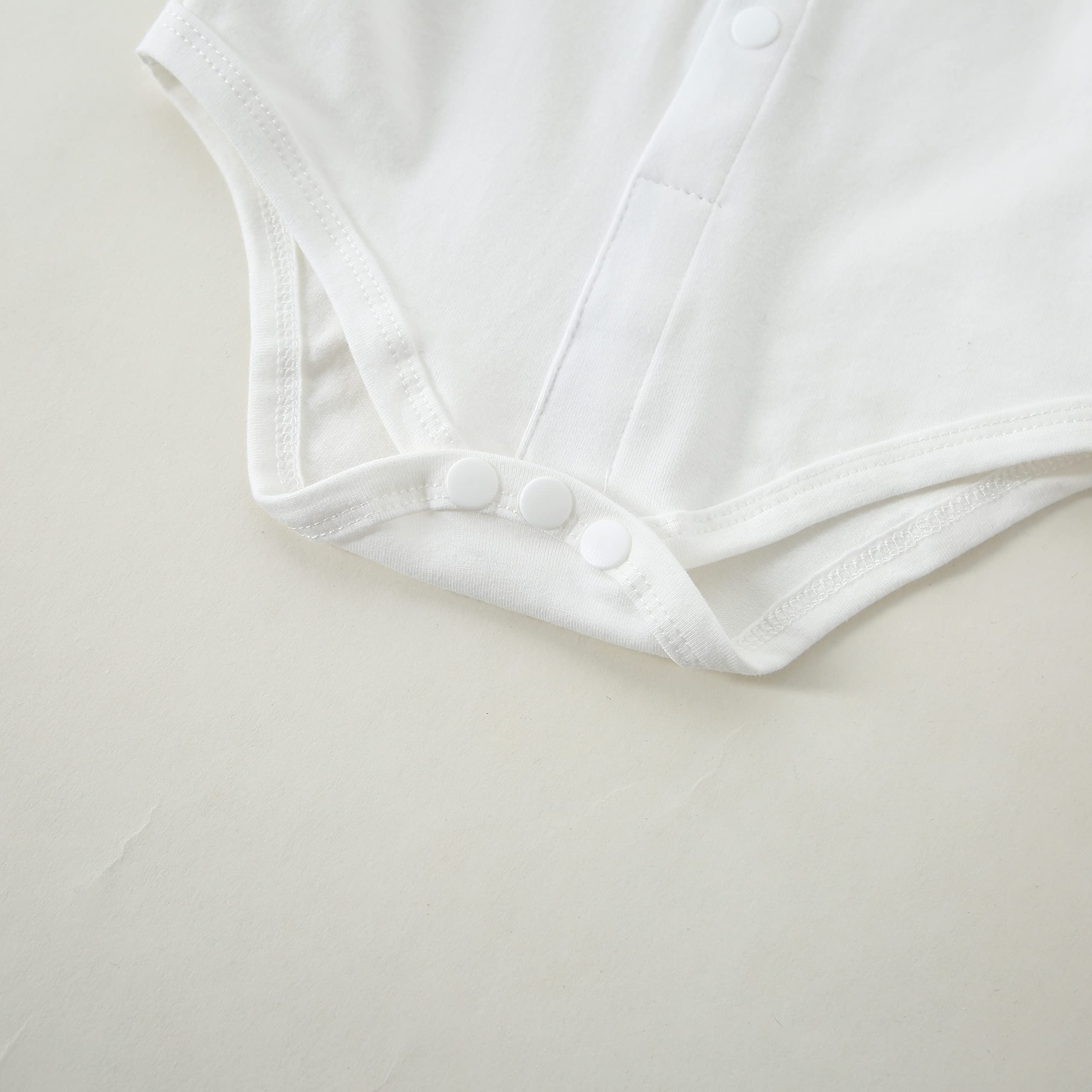DISAUR Baby Boy Suspender Outfit Baby Formal Outfit Boy Long Sleeve Infant White Shirt White Vest Pants Bow Tie 6 9 Months