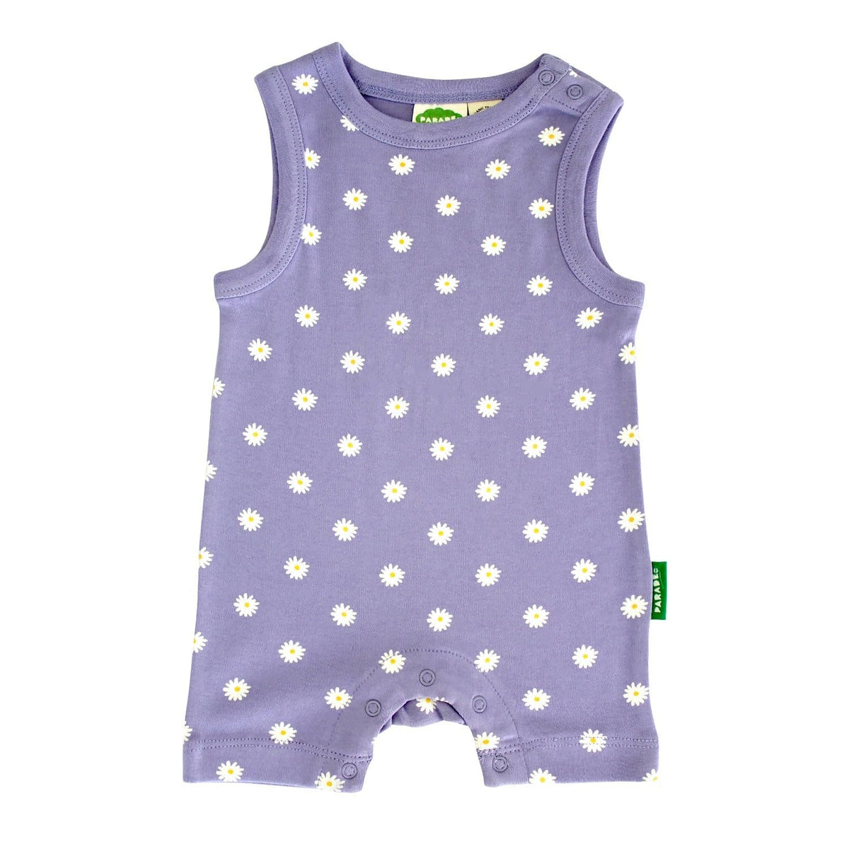 PARADE Organic Tank Rompers - Signature Prints Yellow Ukuleles 6-12 Months