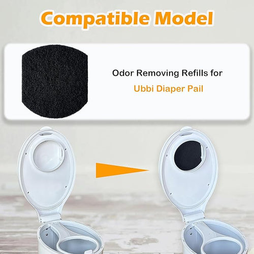 AFJWUZ 8 Pack Diaper Pail Odor Removing Refills for Ubbi Diaper Pail