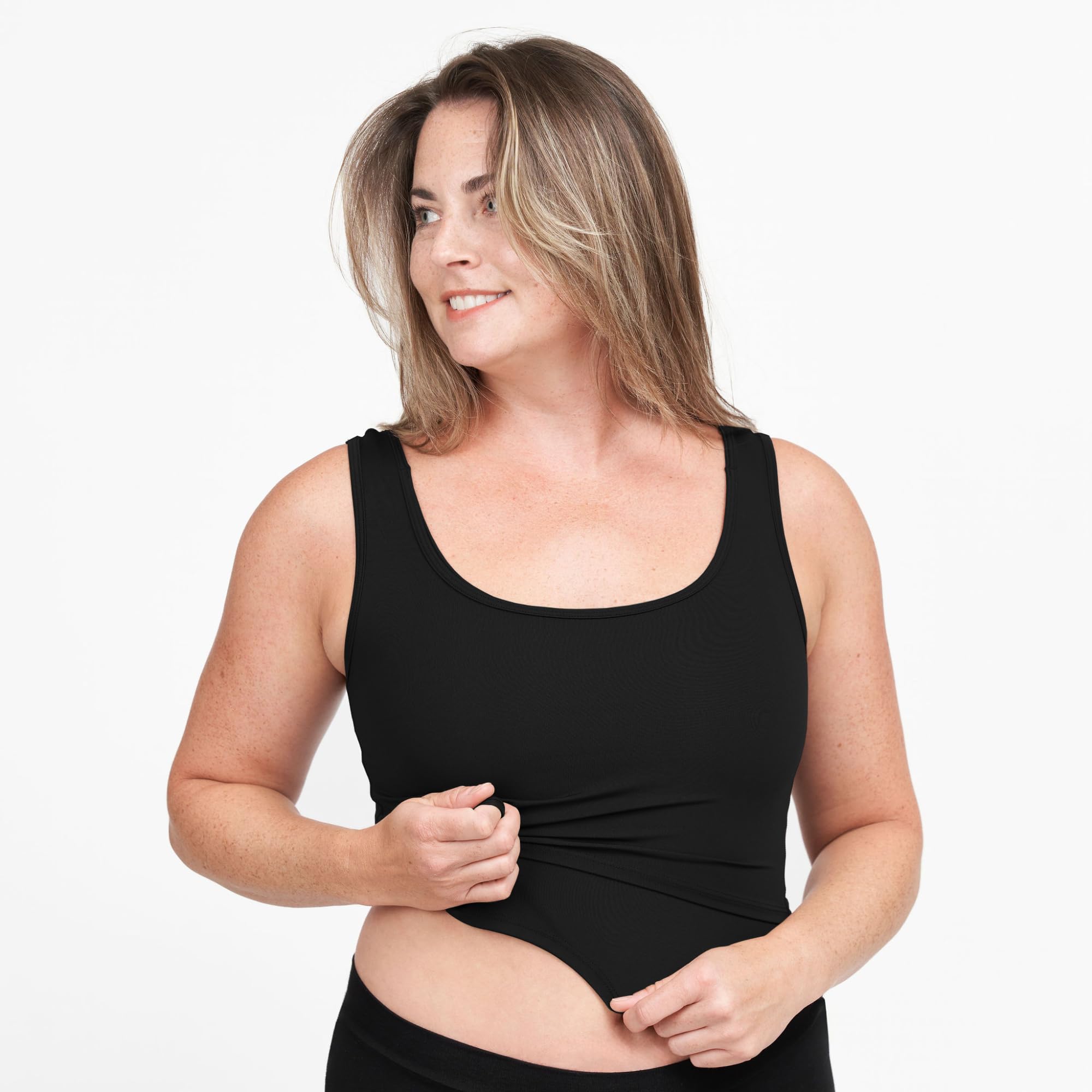 Larken Hands Free Pumping Bra for Breastfeeding | Breast Pump - Maternity Bras for Pregnancy, Pumping & Nursing Bra in One Black (XS)