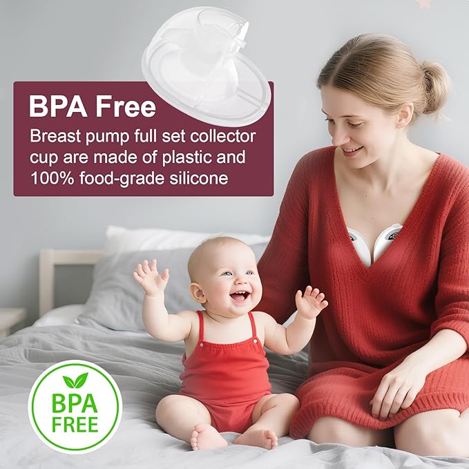 2pcs Flange 27mm Compatible with Momcozy M5 Breast Pump, 27mm Flange M5 Breast Pump Replacement Accessories,m5 Replacement Parts