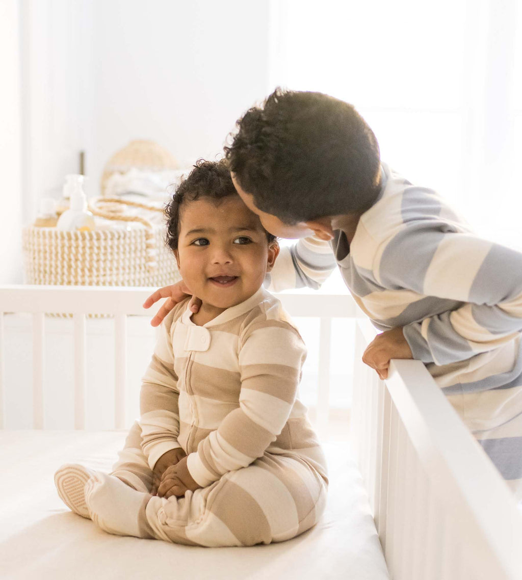 Burt's Bees Baby Boys' Organic Cotton, Sleep and Play Footed Pajamas