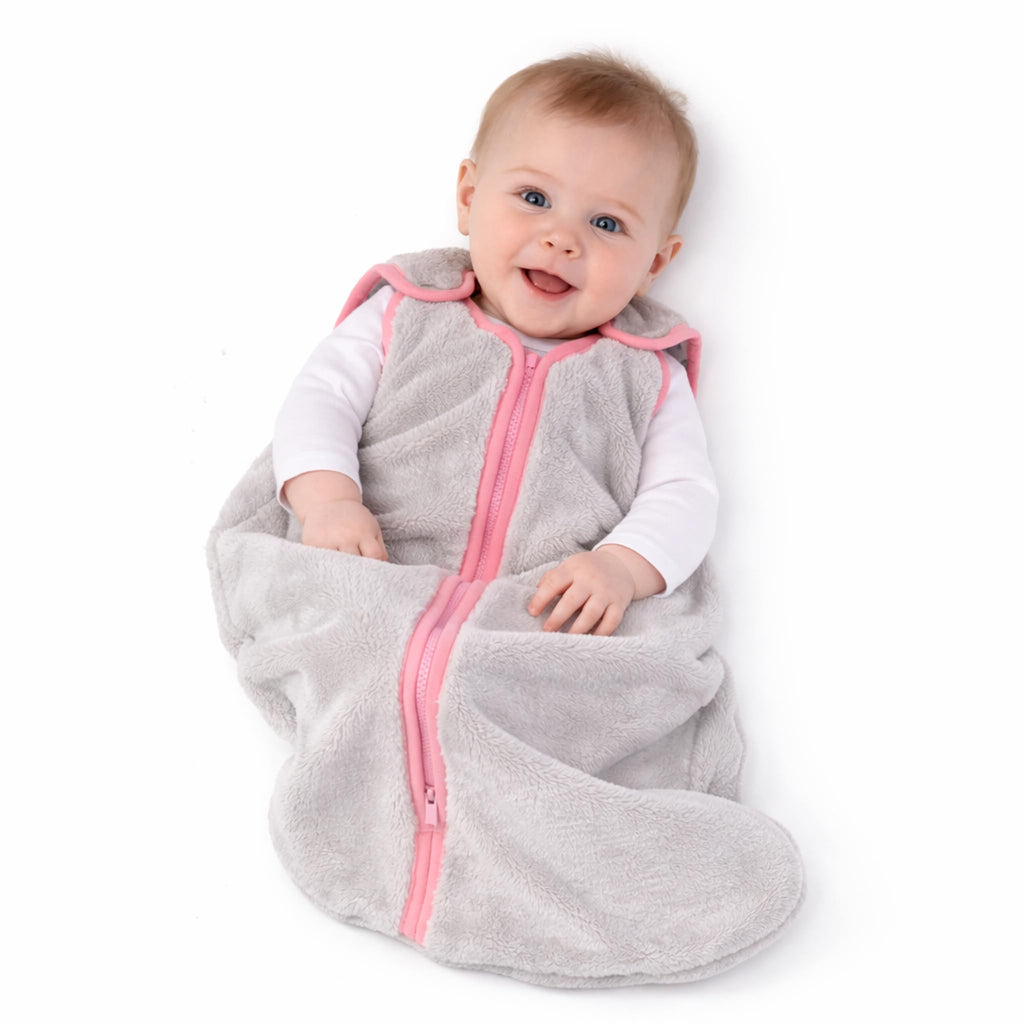Baby Deedee Sleep Nest Teddy - Sherpa Sleep Sack 2.5 TOG 0-6M Bubble Gum