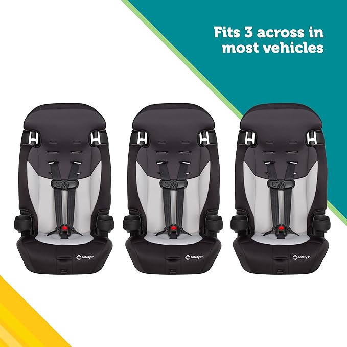 Safety 1st Grand 2-in-1 Booster Car Seat, Converts from High Back to Belt-Positioning Booster, High Back Seat for Kids 40-65, and Belt-Positioning 40-100 Pounds, Old Soul