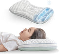 Reidio Toddler Pillows Double Sided Cooling Fabric & Breathable Mesh Kids Pillow Dual Heights Toddler Ergonomic Design Advanced Hose Filler Machine Washable (Rose, H2)