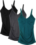 Womens Maternity Nursing Tank Cami for Breastfeeding with Adjustable Straps