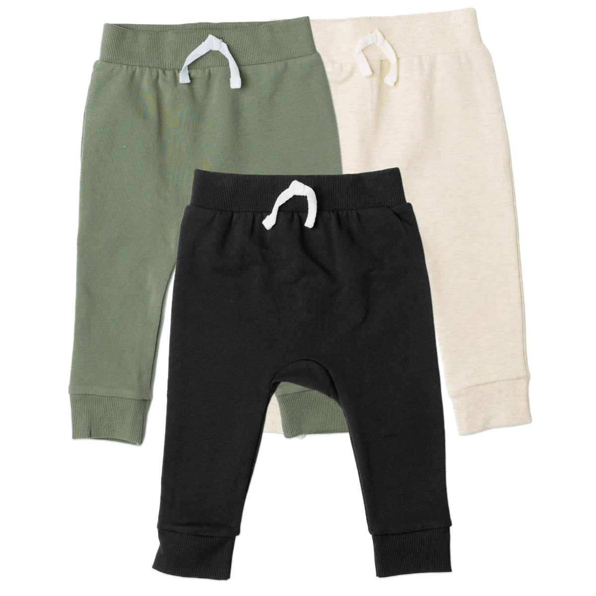 Gerber Baby Boys Toddler 3-Pack Jogger Sweatpants, Navy/Gray, 3-6 Months US