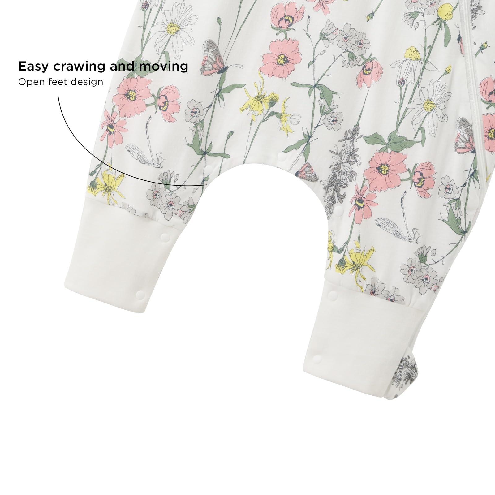Duomiaomiao 2 Pack 0.5 TOG Toddler Sleep Bag 24-36 Months 100% Cotton Lightweight Baby Sleep Sack with Feet, Breathable Comfy Toddler Wearable Blanket