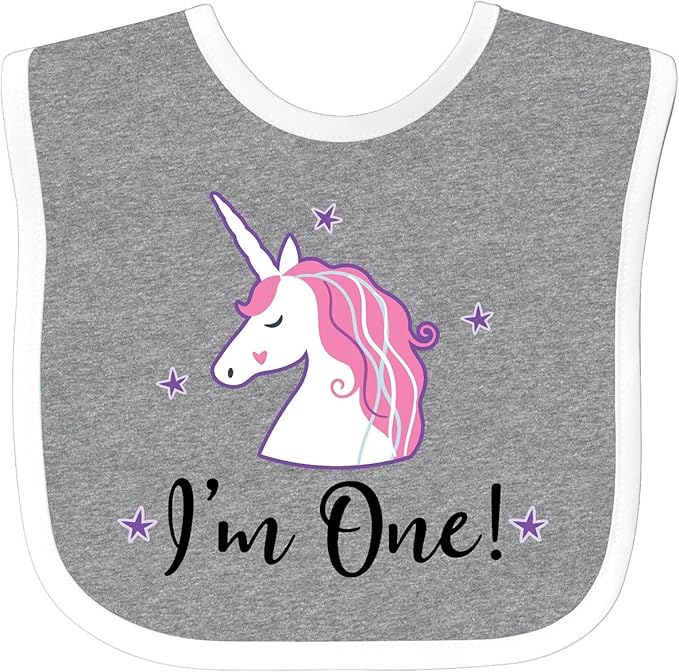 inktastic 1st Birthday Unicorn Baby Bib