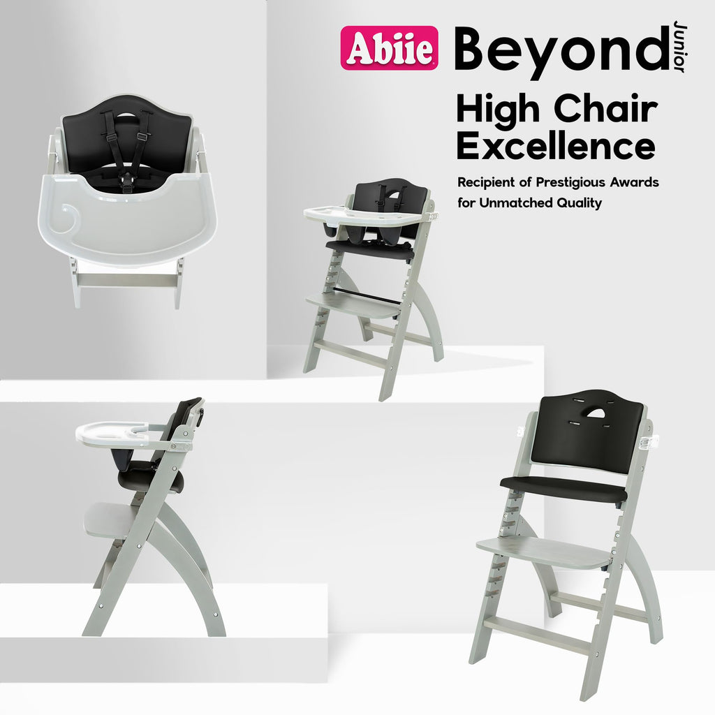 Abiie Beyond Junior Convertible Wooden High Chair with Removable Tray