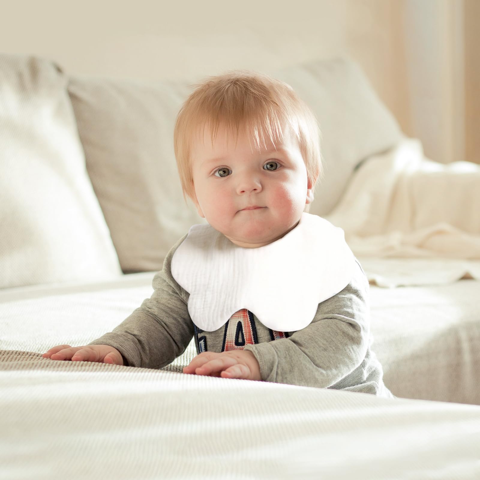 Baby Bibs Muslin Cotton Drool Teething Drooling Bibs for Baby Girl Boy