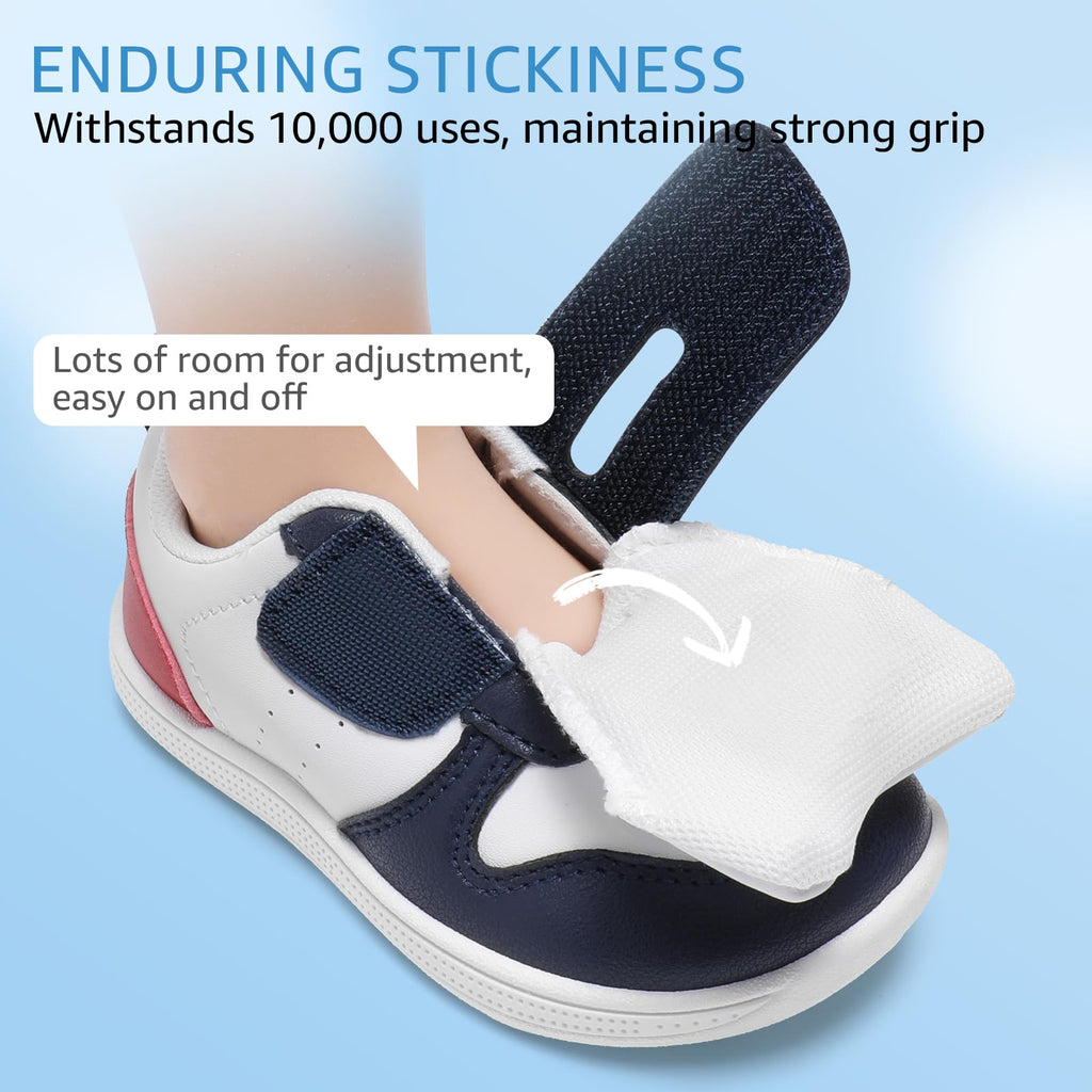 STQ KIDS Toddler Wide Toe Box Barefoot Shoes Boys Zero Drop Navy Red Size 4