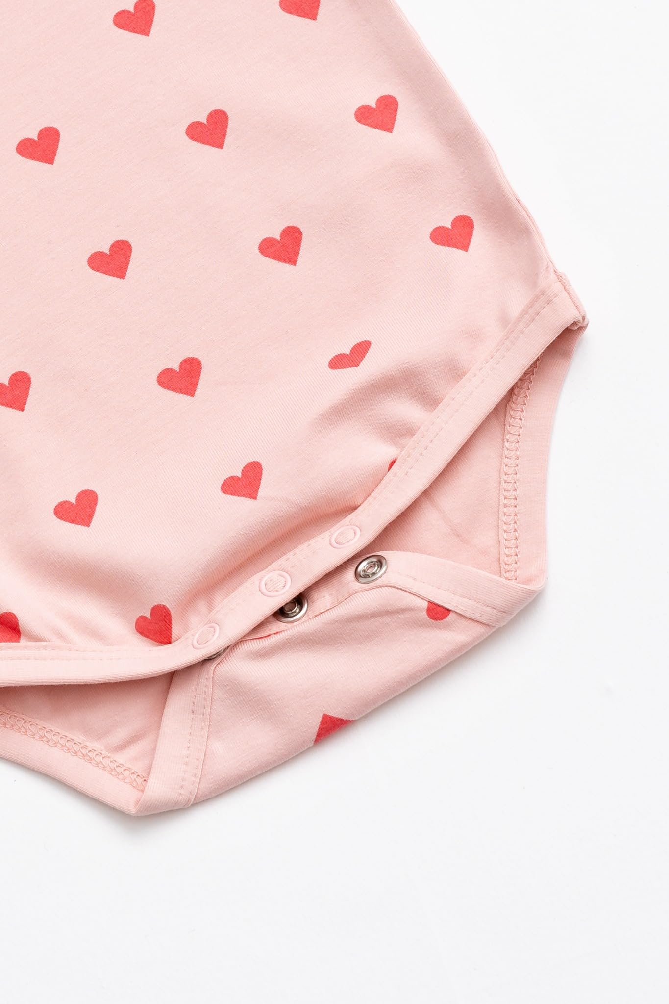 MONICA + ANDY Short Sleeve Jack & Jill Bodysuit 3-Pack, Size 9-12M, Rainbow & Hearts Print, 100% Organic Baby Clothes for Girls & Boys, Super Soft Sustainable Cotton, Newborn, Infant & Toddler Sizes