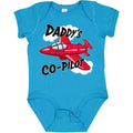 inktastic Daddys Co-Pilot for Fathers Day Baby Bodysuit 24 Months Turquoise 2a3b6