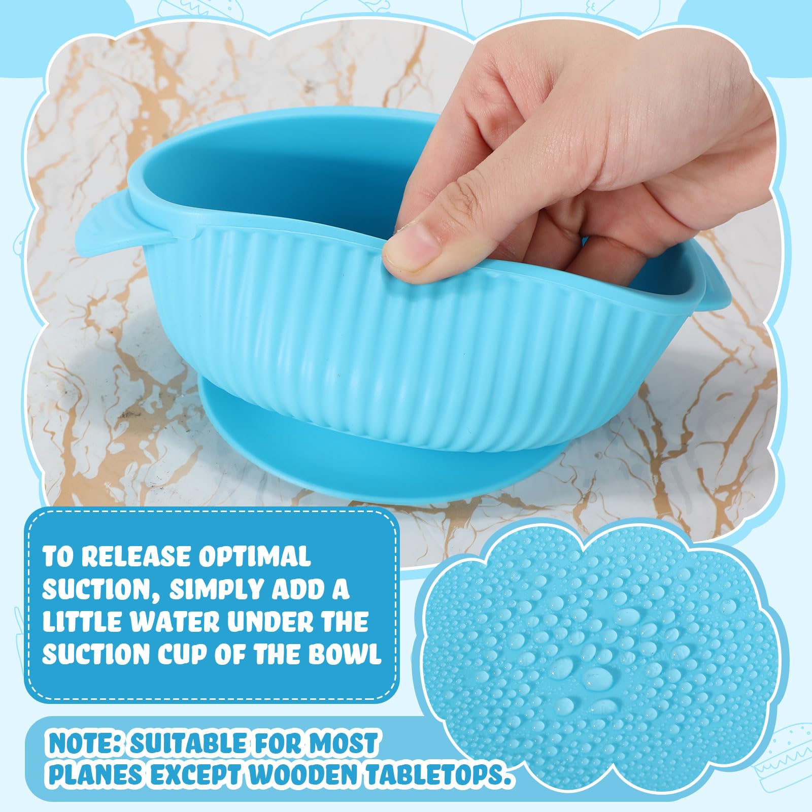Nuogo 6 Pcs Stainless Steel Baby Bowls with Removable Silicone Shell 304 Toddler Bowls Kids Anti Scald Snack Container for Food Feeding, Dishwasher Safe(Multicolor,Suction-c)