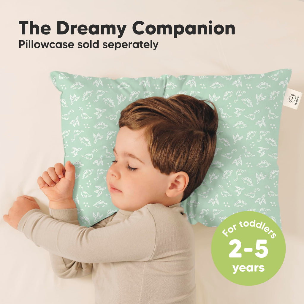 KeaBabies 2pk Toddler Pillows 2 Year Old to 5,13x18 Kids Pillow (DinoLand)