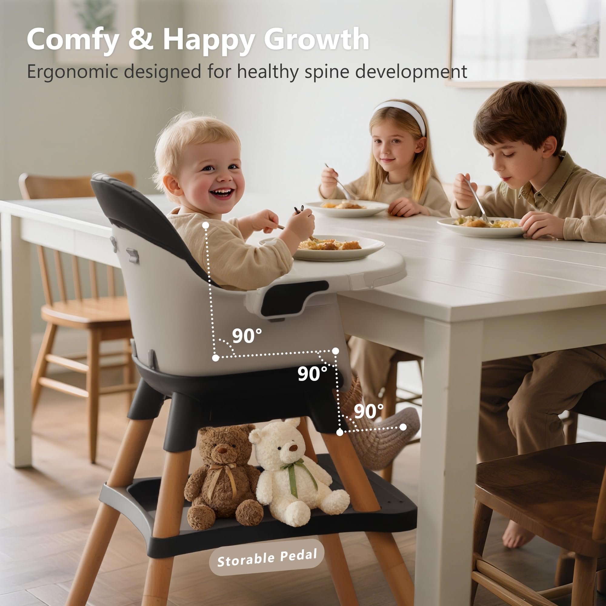 Kinder King 7 in 1 Baby High Chair for Babies
