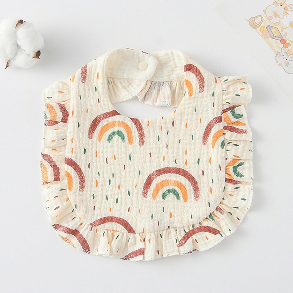 AMAWMW Muslin Baby Bibs for Unisex Boys Girls 6Pack Soft Baby Bandana Drool Bibs Adjustable Newborn Bib for Drooling & Teething