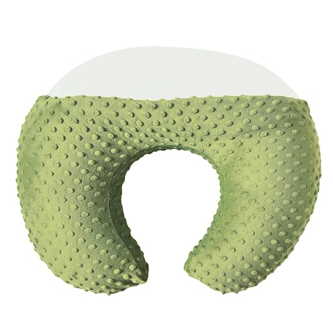 Nursing Pillow and Positioner for Breastfeeding, Ultra Soft Baby Breastfeeding Pillows for More Support for Mom and Baby, with Premium Removable Cover (Tarragon)