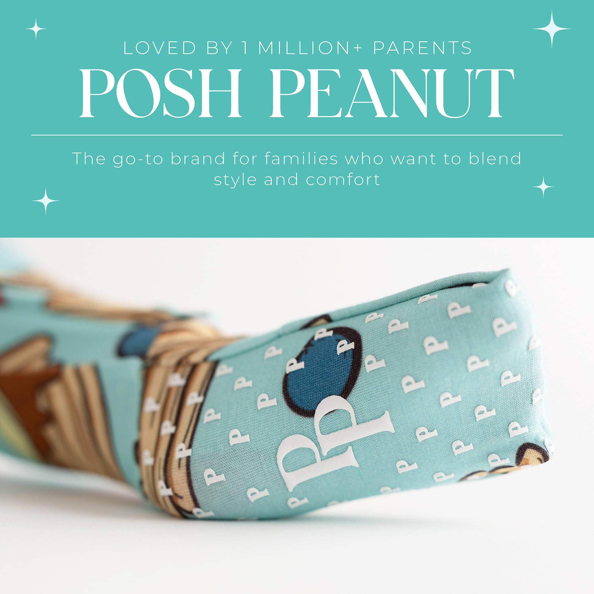 Posh Peanut Convertible Baby Sleepers, Boy Toddlers Footless Pajamas