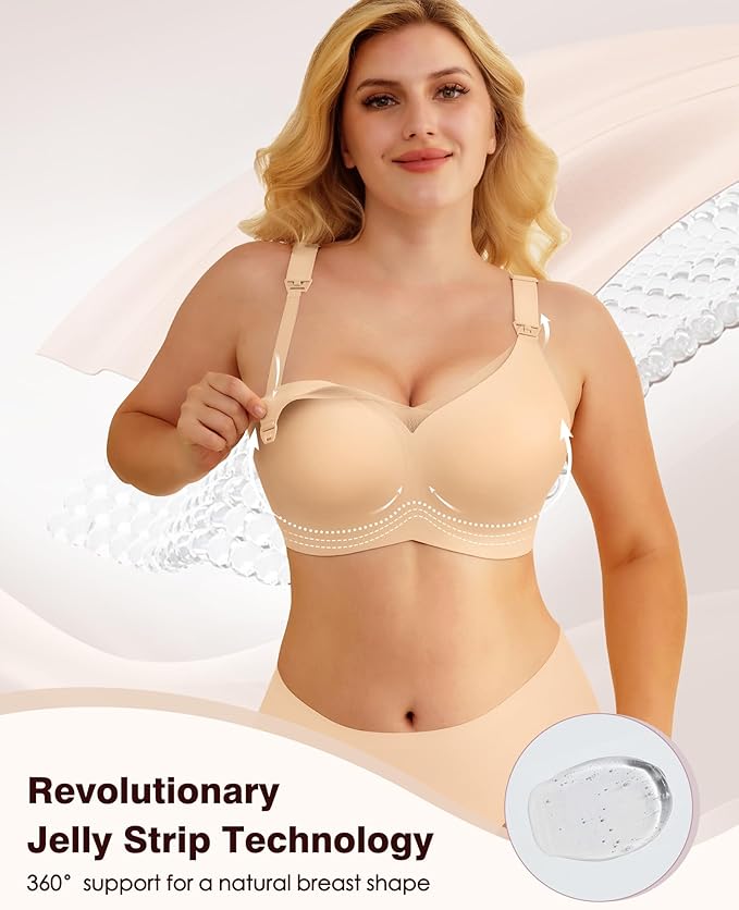 As Fairy Nursing Bras for Breastfeeding Mesh Lace Seamless Maternity Bra Pregnancy Sleep Wireless Pumping Bralette