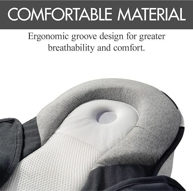 Baby Lounger Pillow, Rest Nest Bassinet Snuggle wih Safety Strap Breastfeeding Pillow for Bottle Feeding Tummy Time