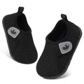 FEETCITY Baby First Walking Shoes Boys Girls Toddler Sneakers Anti-Slip Newborn Crib Shoes Black