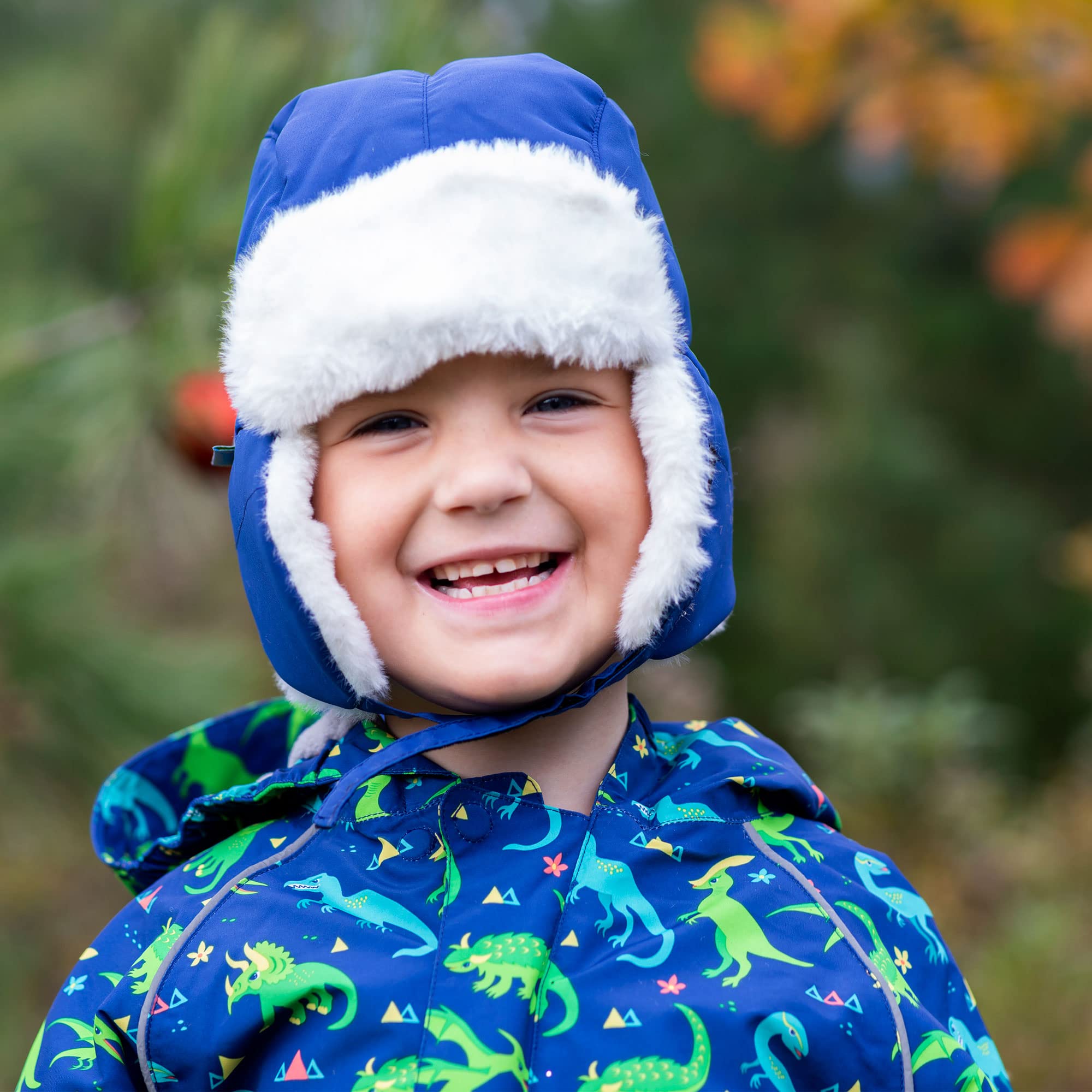 JAN & JUL Toasty-Dry Trapper Hat for Baby and Kids (Nebula Blue, XL)