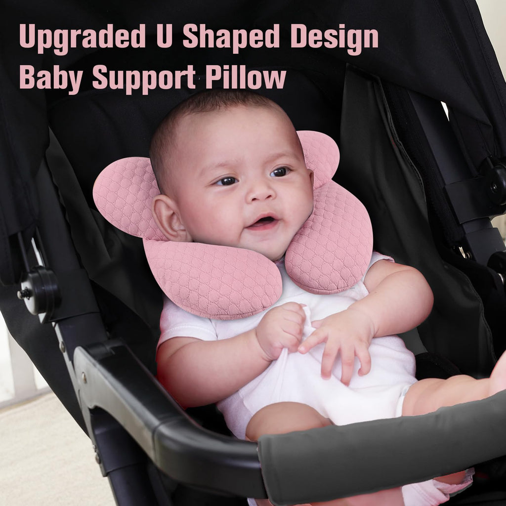 KAKIBLIN Baby Travel Pillow, Upgraded Baby Neck Pillows for Car Seat
