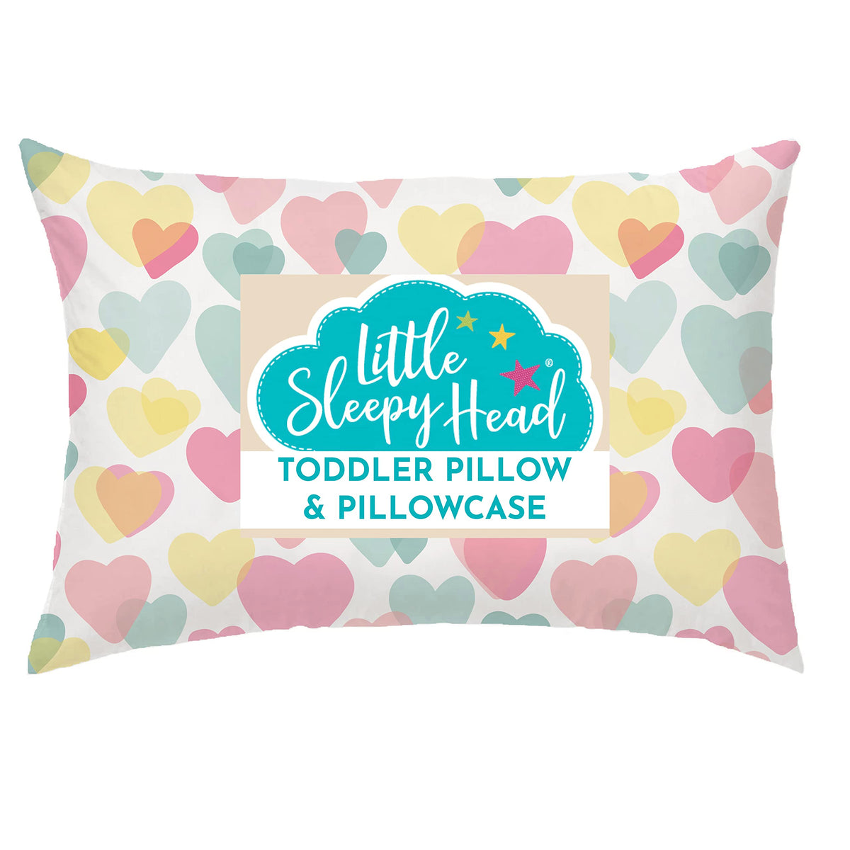 Toddler Bed Pillow with Cotton Pillow Case – 13x18 Kids Pillows for Sleeping, School, Travel & Daycare – Hypoallergenic Toddler Pillow 2 Year Old to 5 with Envelope Pillowcase (Checkers Black)